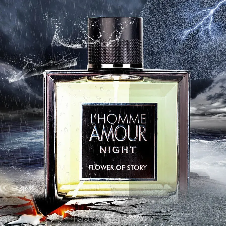 Dark men's eau de parfum bottle, night edition
