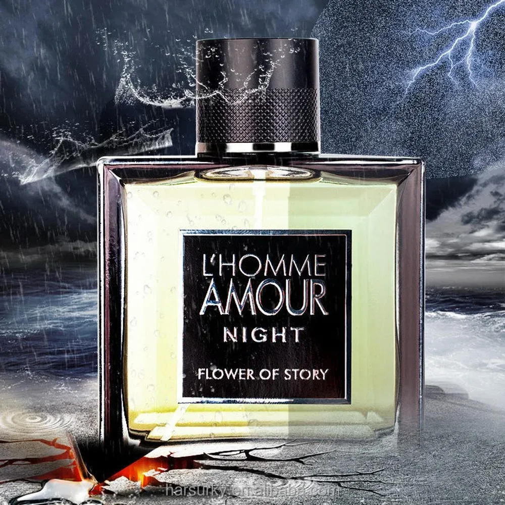 Dark men's eau de parfum bottle, night edition