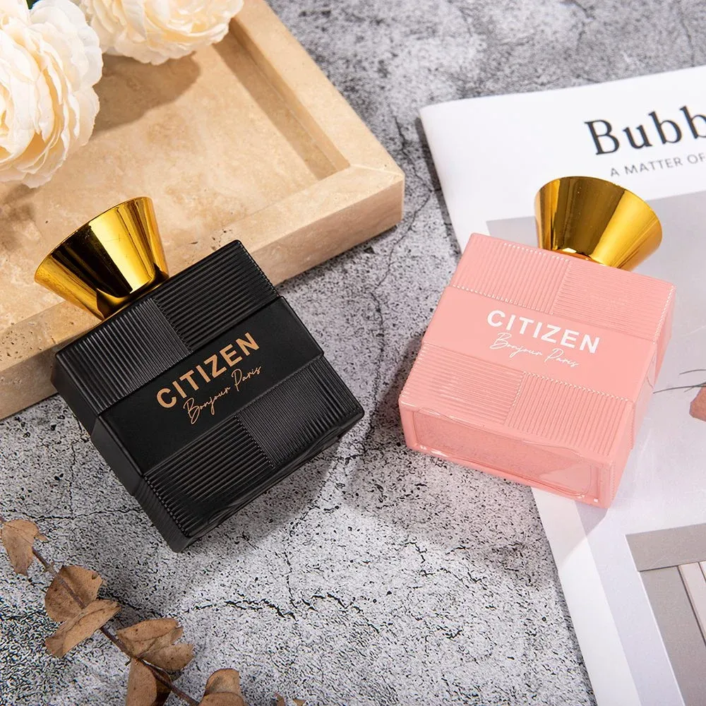 Black and gold eau de parfum bottle for men